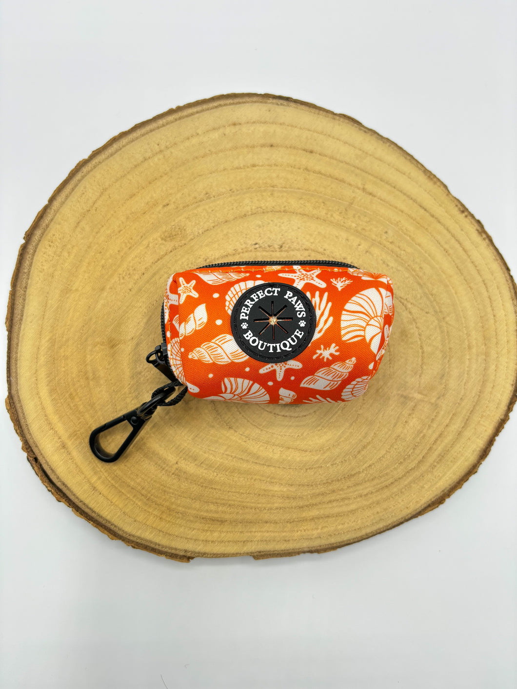 Tangerine Tides Poo Bag Holder